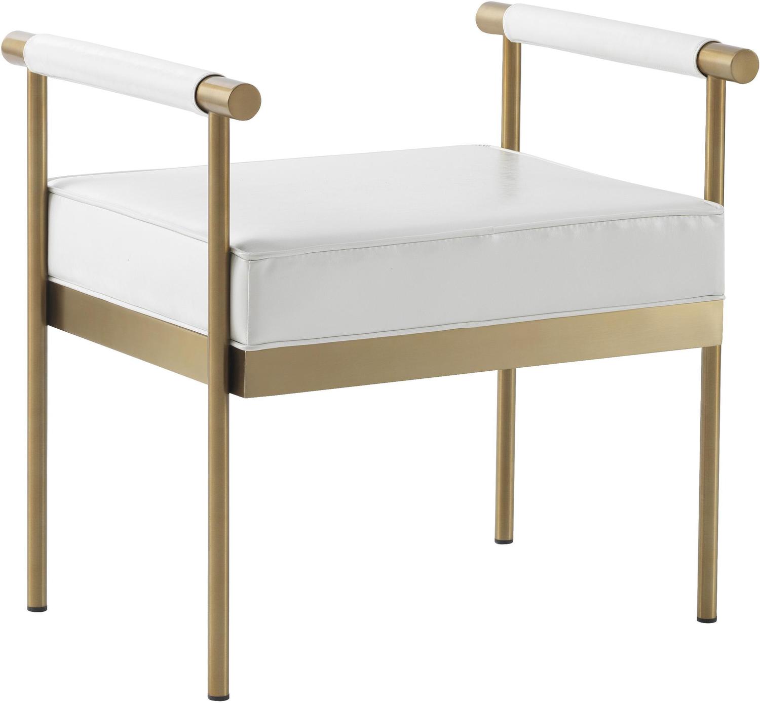 Tov Furniture Benches Ottomans and Benches White