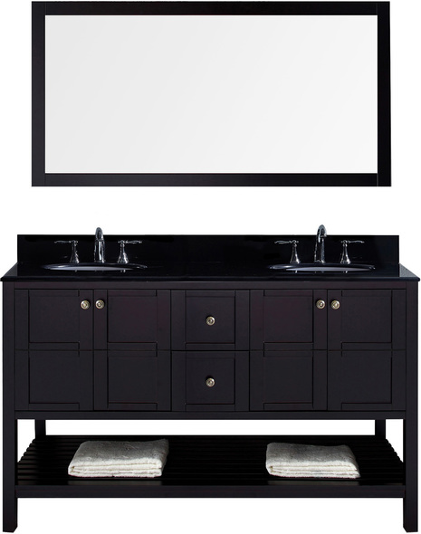 40 in vanity top with sink Virtu Bathroom Vanity Set Bathroom Vanities Dark Transitional