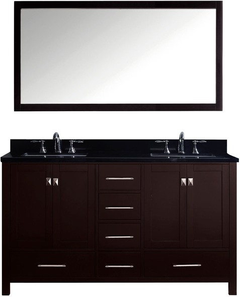 double sink bathroom furniture Virtu Bathroom Vanity Set Bathroom Vanities Dark Transitional