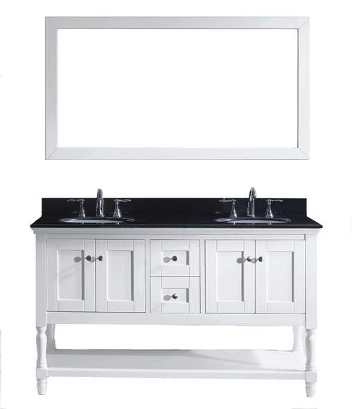 double vanity with top Virtu Bathroom Vanity Set Bathroom Vanities Light Transitional