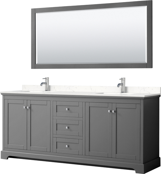 Wyndham Vanity Set Bathroom Vanities Dark Gray Modern