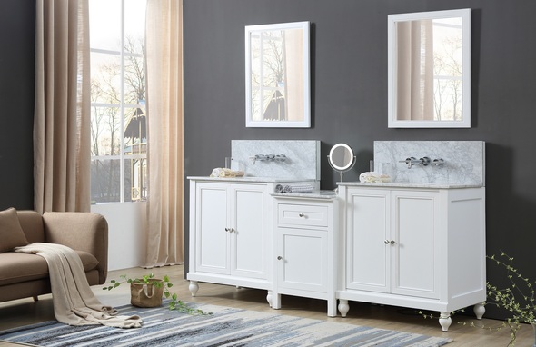 double vanity design Direct Vanity Bathroom Vanities White Transitional