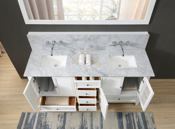 top sink vanity Direct Vanity Bathroom Vanities White Traditional