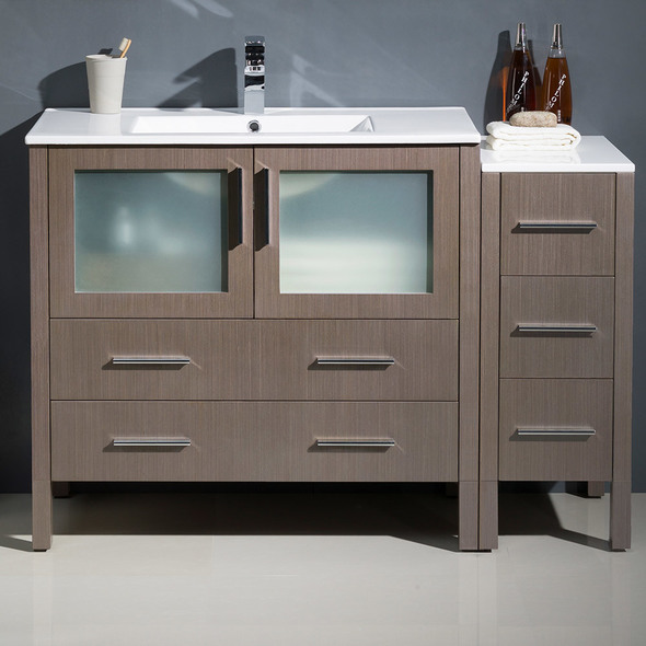 Fresca Bathroom Vanities Gray Oak Modern
