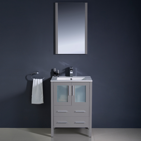 bathroom sink cabinet vanity Fresca Bathroom Vanities Gray