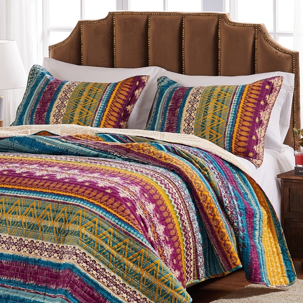 Greenland Home Fashions Quilt Set Quilts-Bedspreads and Coverlets Siesta