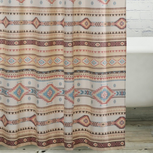 Greenland Home Fashions Bath Shower Curtains Tan