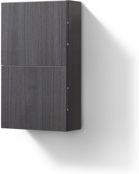 KubeBath Storage Cabinets High Gloss Gray Oak