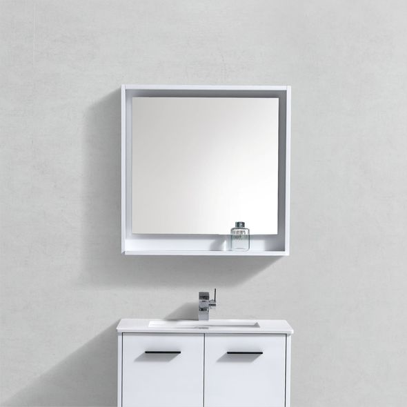 KubeBath Bathroom Mirrors Gloss White