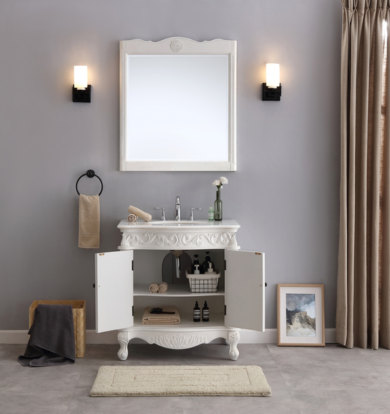 vanity sink and cabinet Modetti Bathroom Vanities Antique White Antique