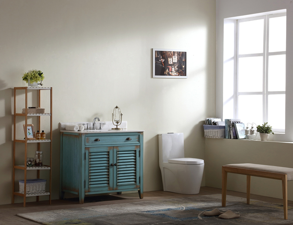30 bath vanity with top Modetti Bathroom Vanities Bright Blue Cottage