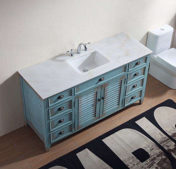 Modetti Bathroom Vanities Bright Blue Cottage