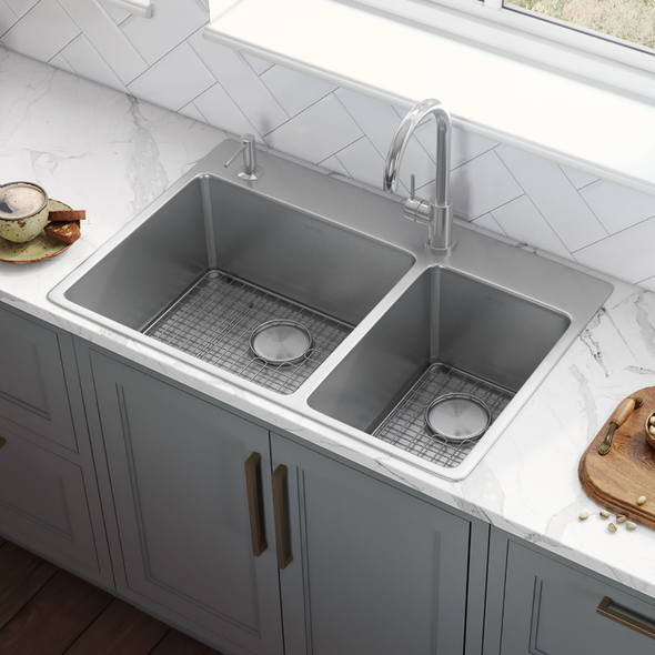 Ruvati Kitchen Sink Double Bowl Sinks Stainless Steel