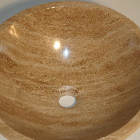 Silkroad Exclusive Stone Bathroom Vanity Sinks