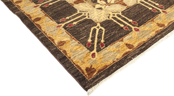 Solo Rugs PAK ARTS & CRAFTS Rugs Brown Arts & Crafts; 9x7