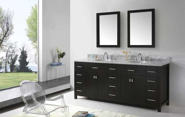 double vanity faucets Virtu Bathroom Vanity Set Bathroom Vanities Dark Transitional