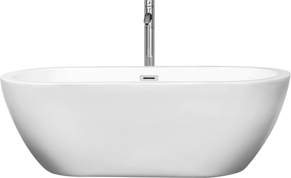 Wyndham Freestanding Bathtub Soaking Bath Tubs White