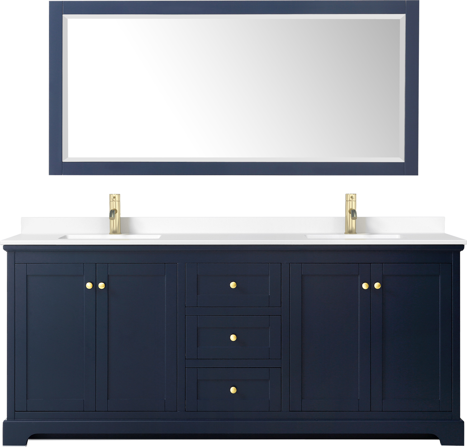 sink cabinets Wyndham Vanity Set Bathroom Vanities Dark Blue Modern