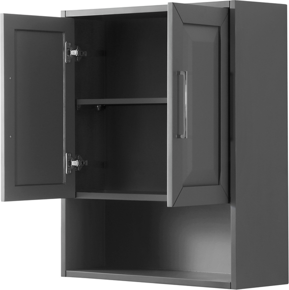  Wyndham Wall Cabinet Storage Cabinets Dark Gray
